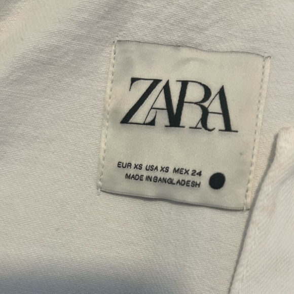 ZARA WHITE DENIM JACKET - Picture 4 of 4
